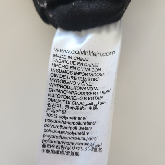 Calvin Klein big black leather purse ✦ spacious tote bag / shoulder bag - Picture 9 of 10